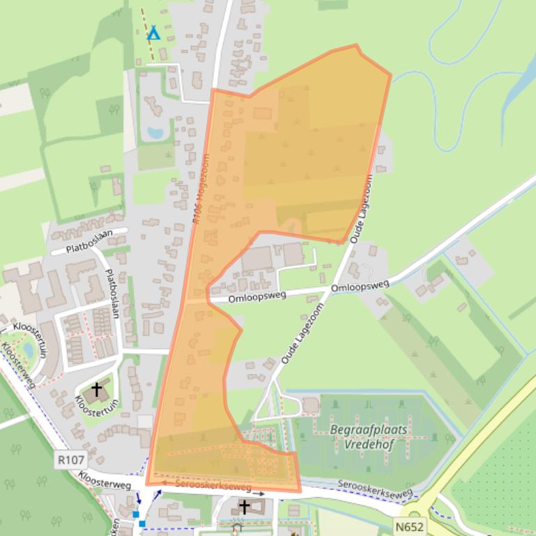 Kaart van postcodegebied 4328EG.