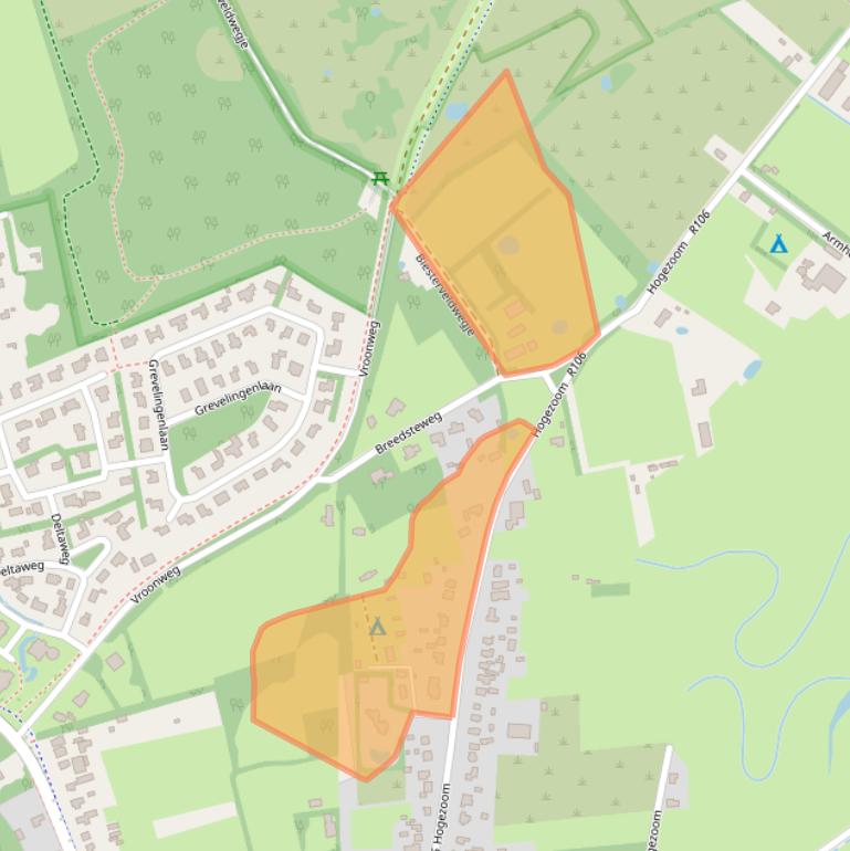 Kaart van postcodegebied 4328EH.