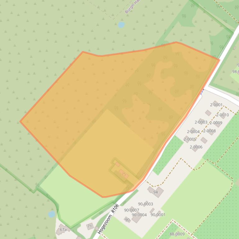 Kaart van postcodegebied 4328EK.