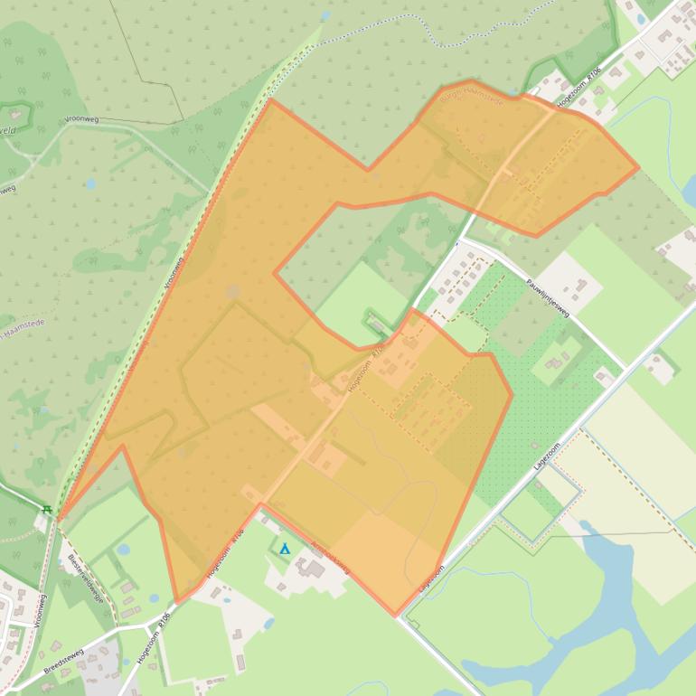 Kaart van postcodegebied 4328EL.