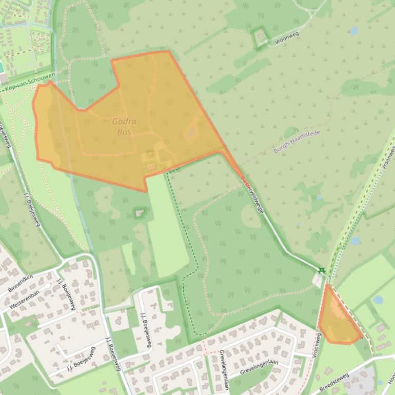 Kaart van postcodegebied 4328ES.