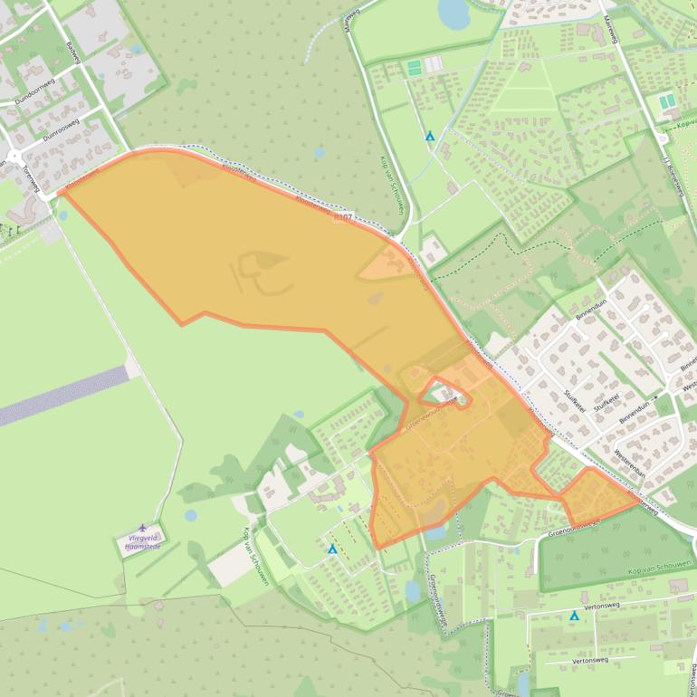 Kaart van postcodegebied 4328GP.