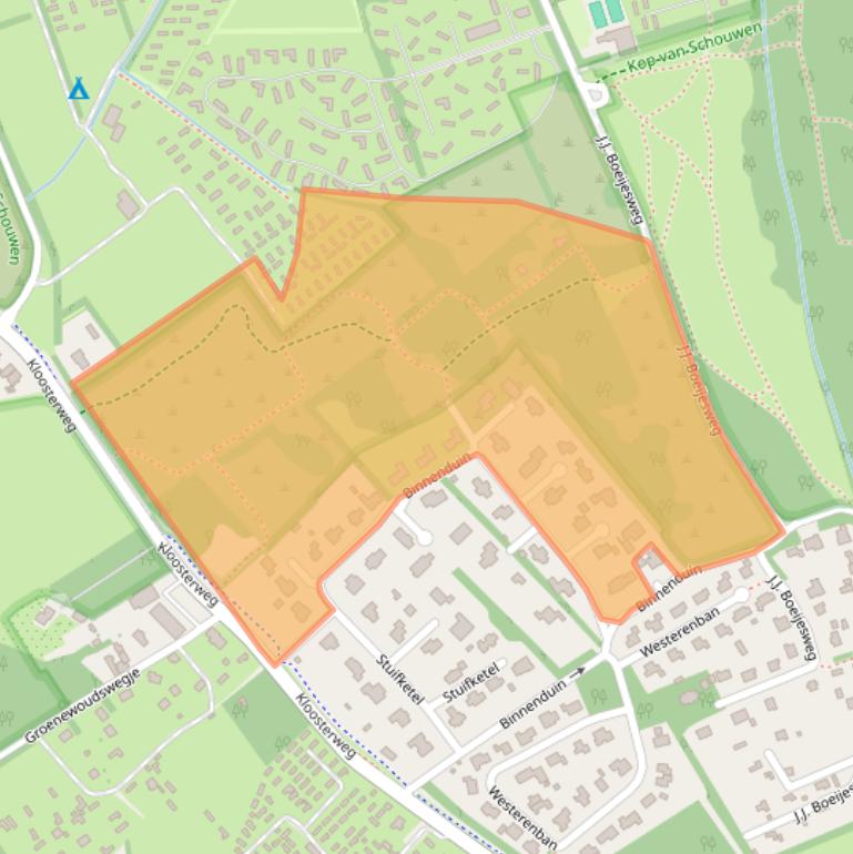 Kaart van postcodegebied 4328HK.