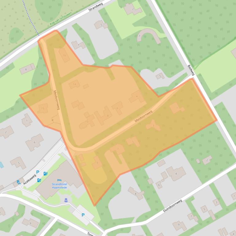 Kaart van postcodegebied 4328JG.