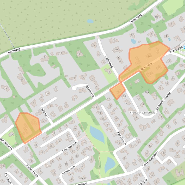 Kaart van postcodegebied 4328JH.