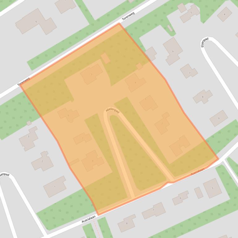 Kaart van postcodegebied 4328JM.