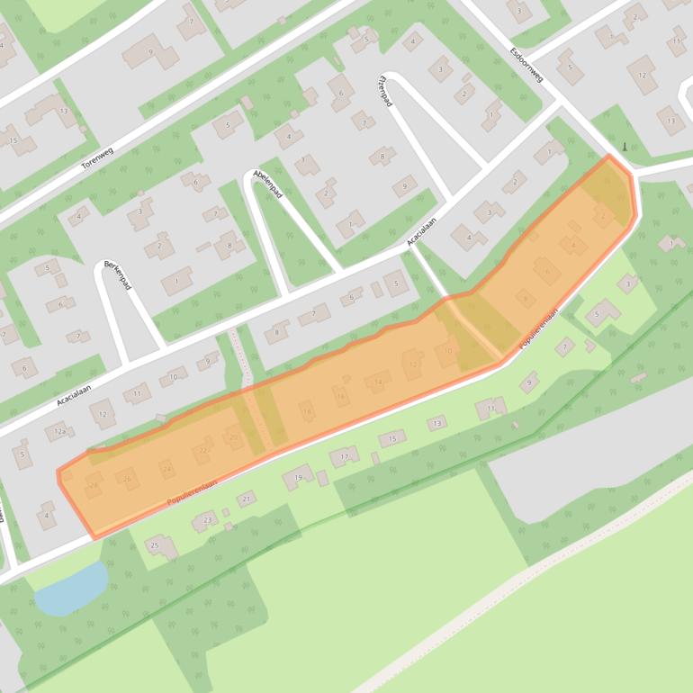 Kaart van postcodegebied 4328JT.