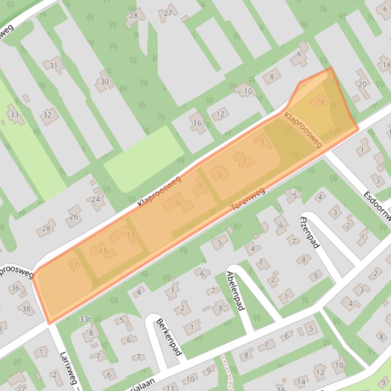 Kaart van postcodegebied 4328JX.