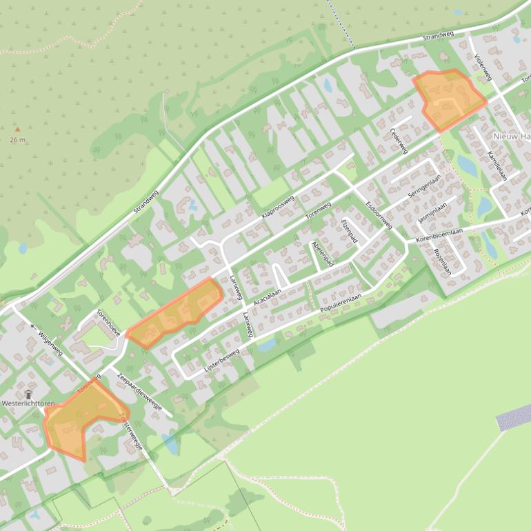 Kaart van postcodegebied 4328KA.