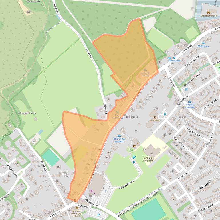 Kaart van postcodegebied 4328LB.