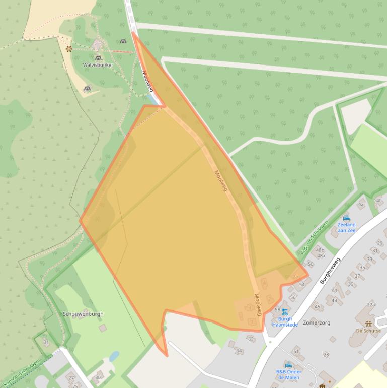 Kaart van postcodegebied 4328LC.