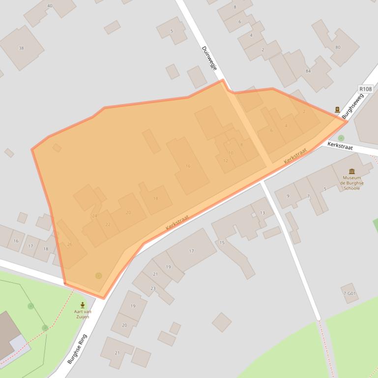 Kaart van postcodegebied 4328LJ.