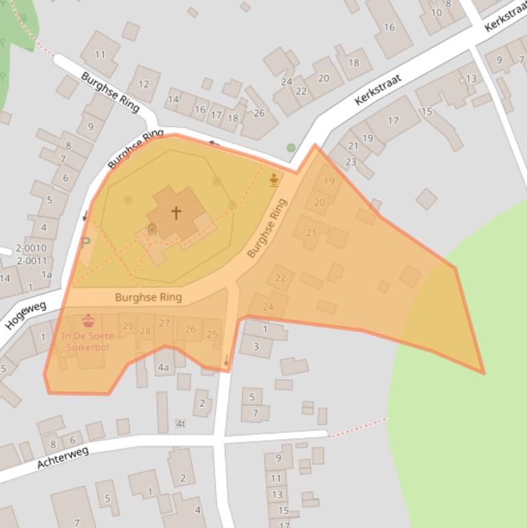 Kaart van postcodegebied 4328LL.