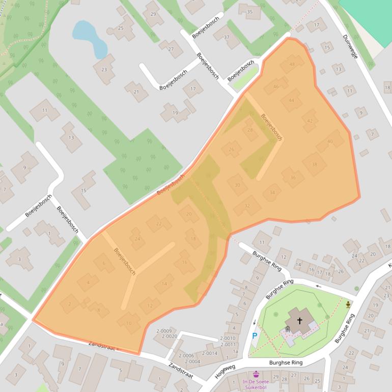 Kaart van postcodegebied 4328LP.