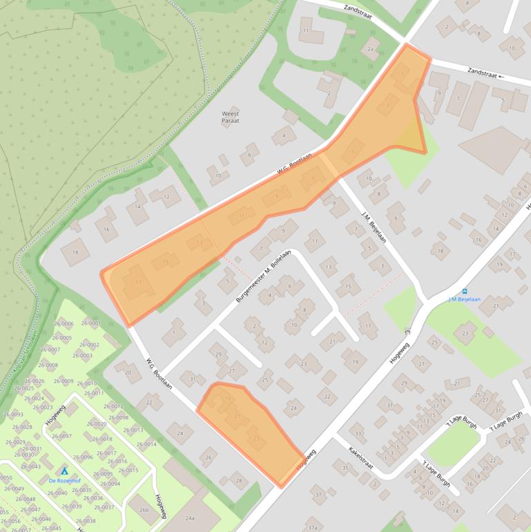 Kaart van postcodegebied 4328LR.