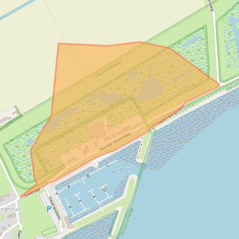 Kaart van postcodegebied 4328NK.