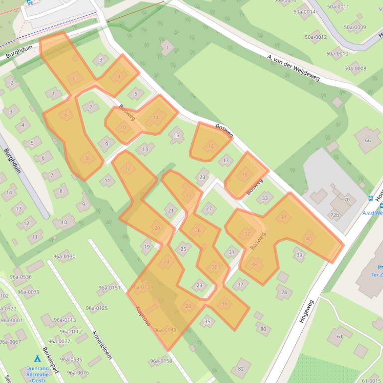 Kaart van postcodegebied 4328NL.