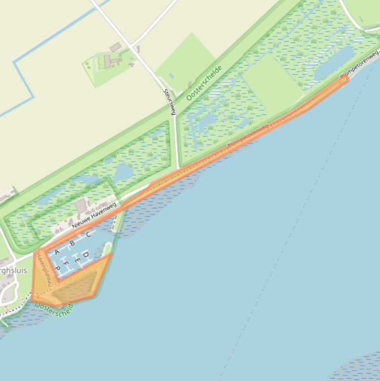 Kaart van postcodegebied 4328NT.