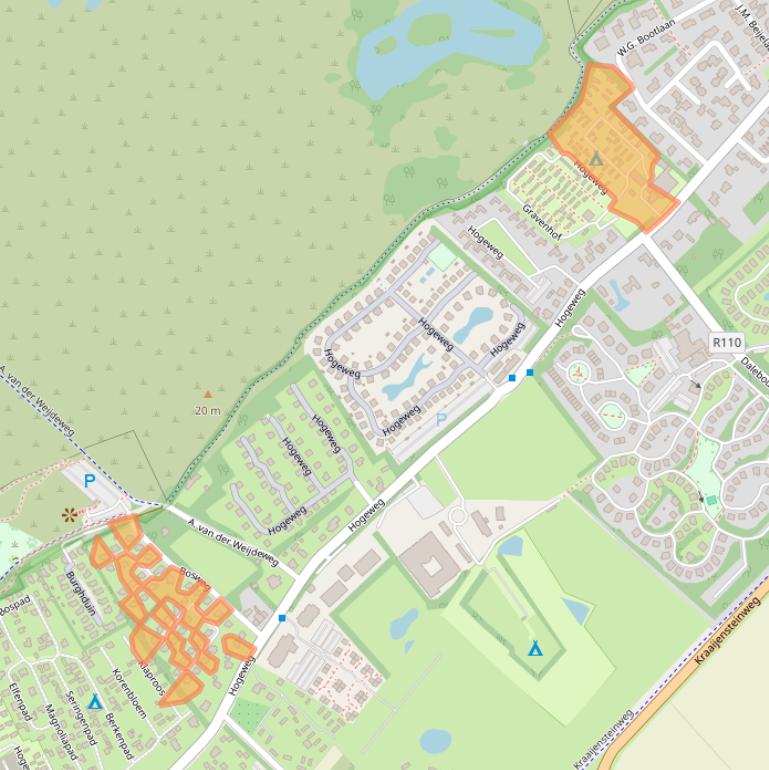 Kaart van postcodegebied 4328PD.