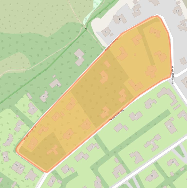 Kaart van postcodegebied 4328RB.