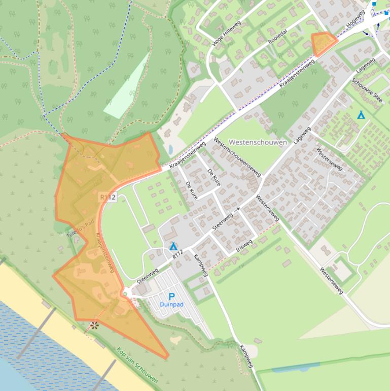 Kaart van postcodegebied 4328RD.