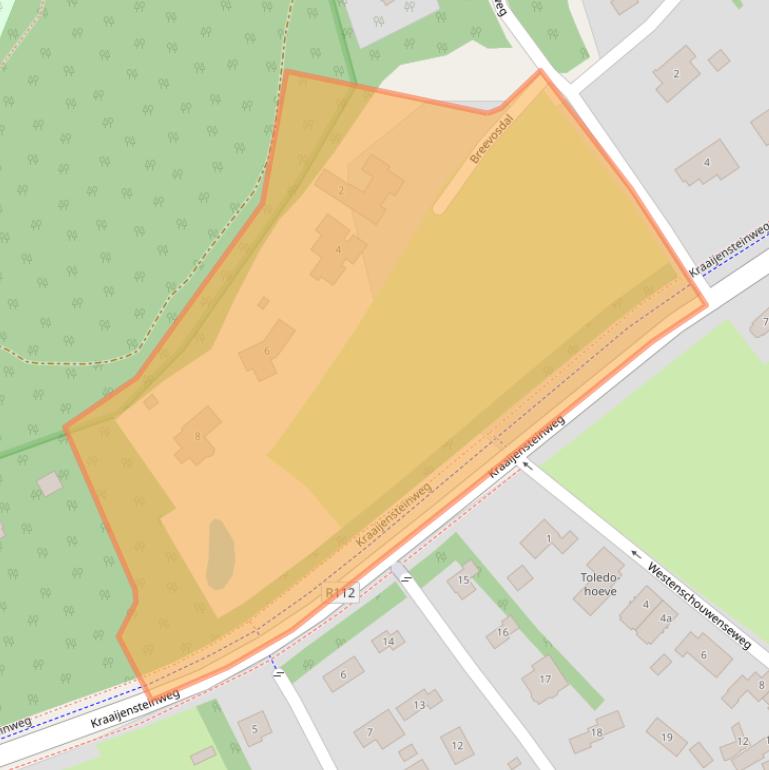 Kaart van postcodegebied 4328RK.