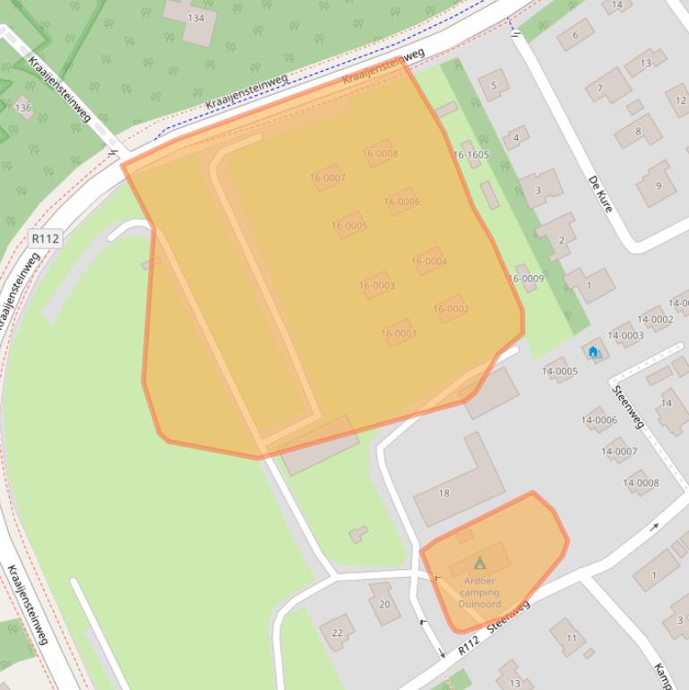 Kaart van postcodegebied 4328RM.