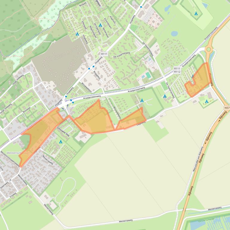 Kaart van postcodegebied 4328RT.