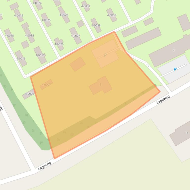 Kaart van postcodegebied 4328RV.