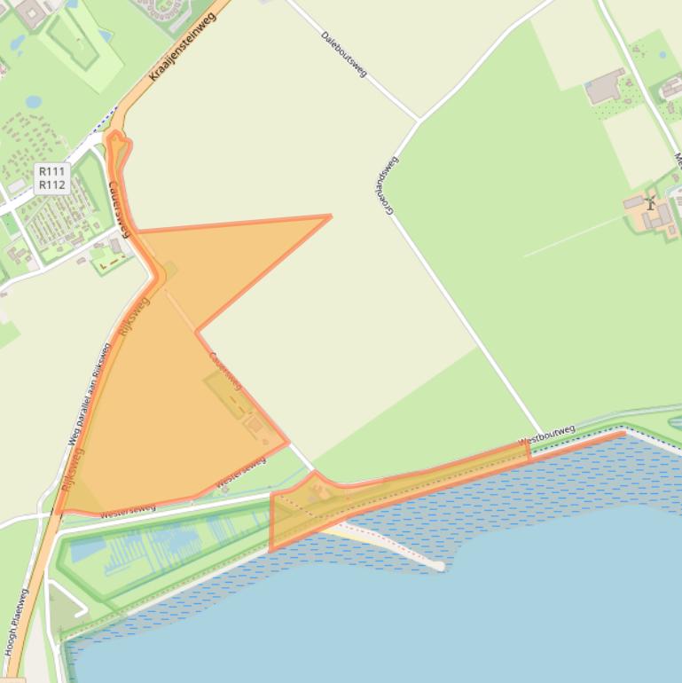 Kaart van postcodegebied 4328RX.