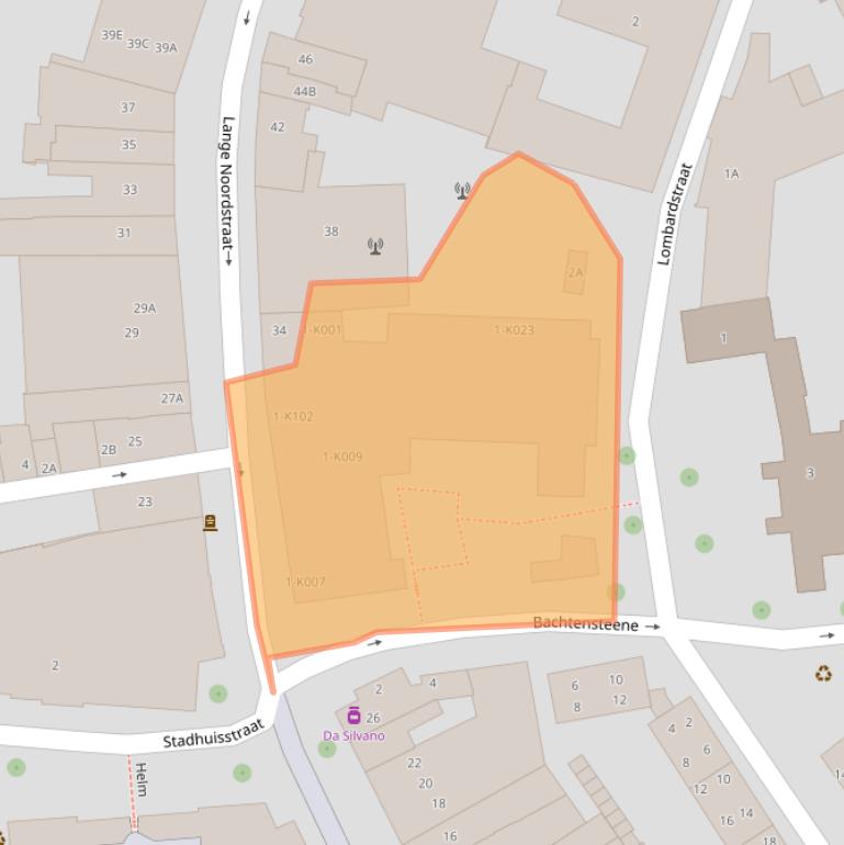 Kaart van postcodegebied 4331AB.