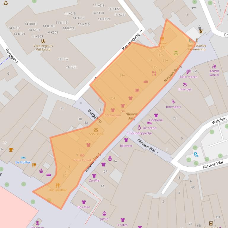 Kaart van postcodegebied 4331AG.