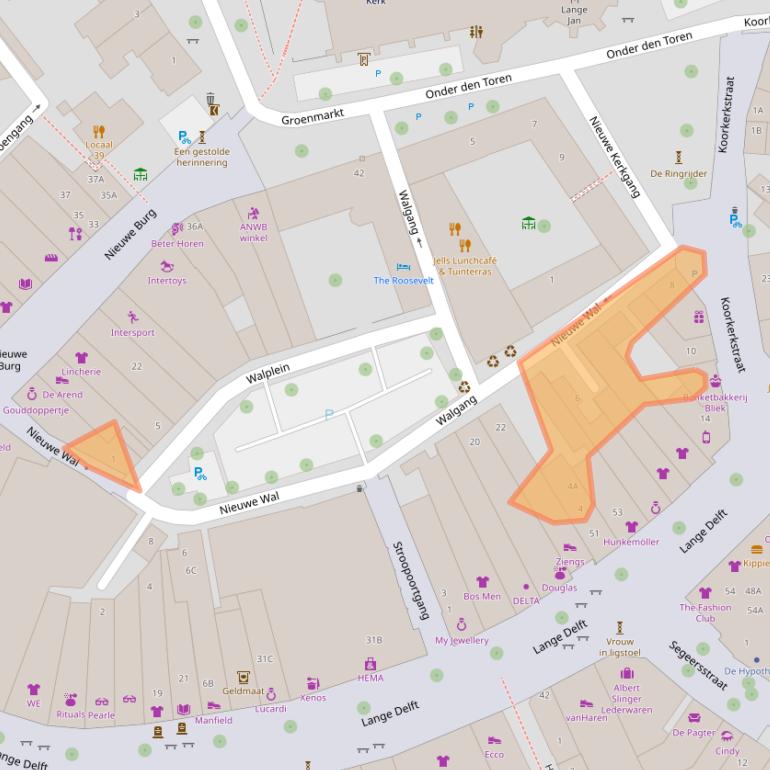 Kaart van postcodegebied 4331AX.