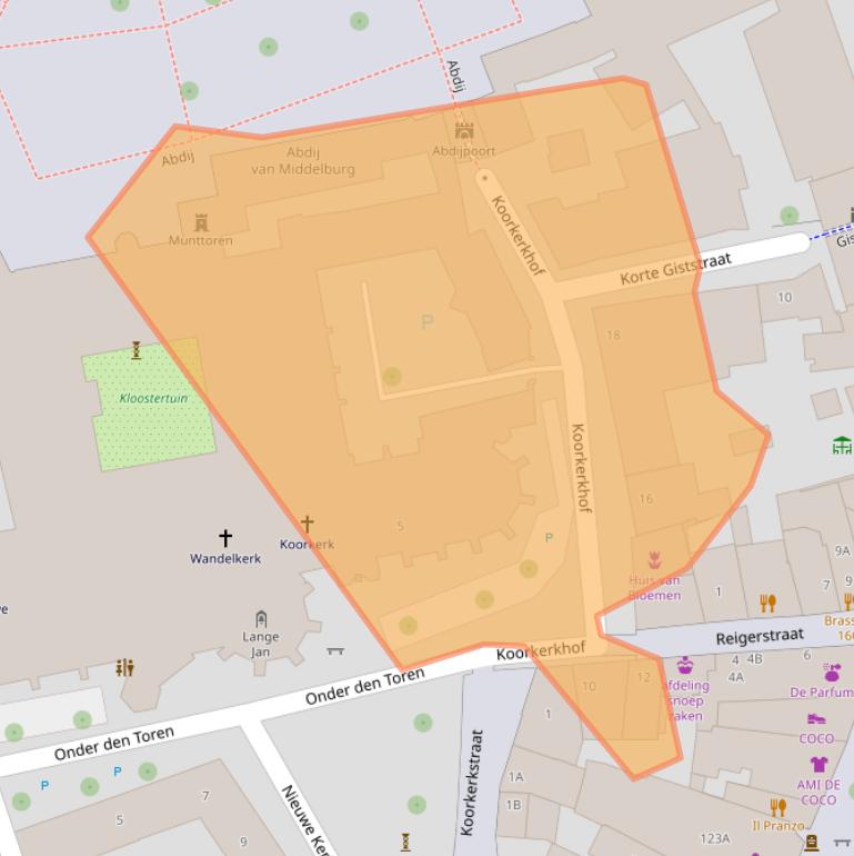 Kaart van postcodegebied 4331BB.