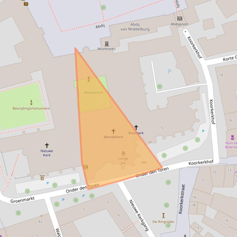 Kaart van postcodegebied 4331BD.