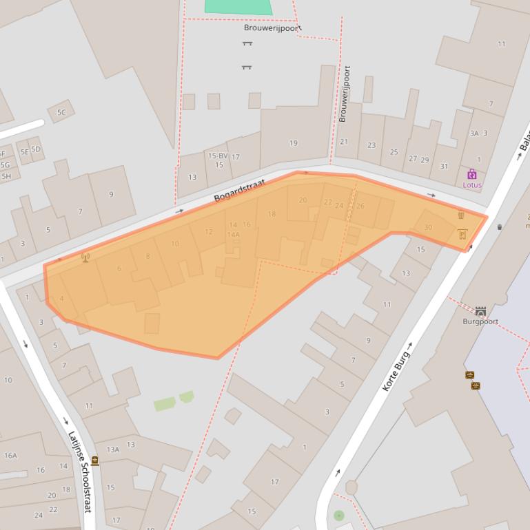 Kaart van postcodegebied 4331BN.