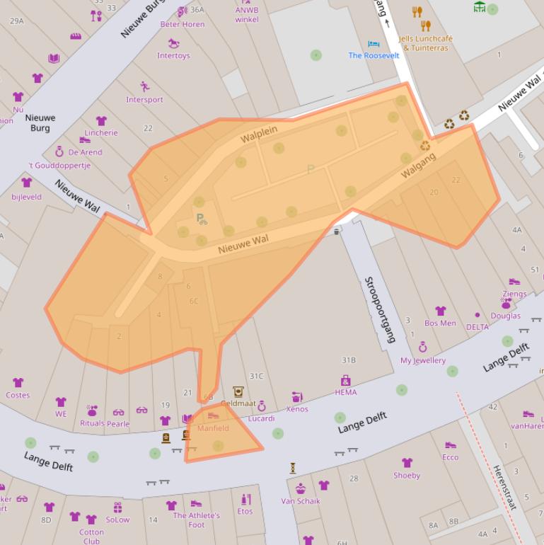 Kaart van postcodegebied 4331BS.