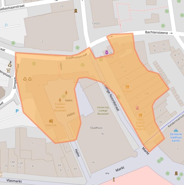 Kaart van postcodegebied 4331CD.