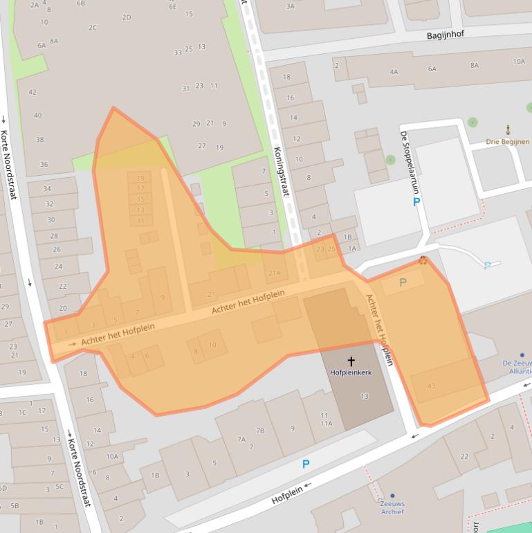 Kaart van postcodegebied 4331CL.