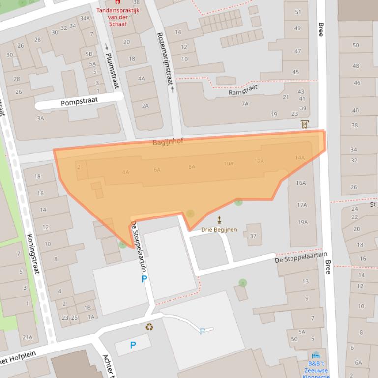 Kaart van postcodegebied 4331CV.
