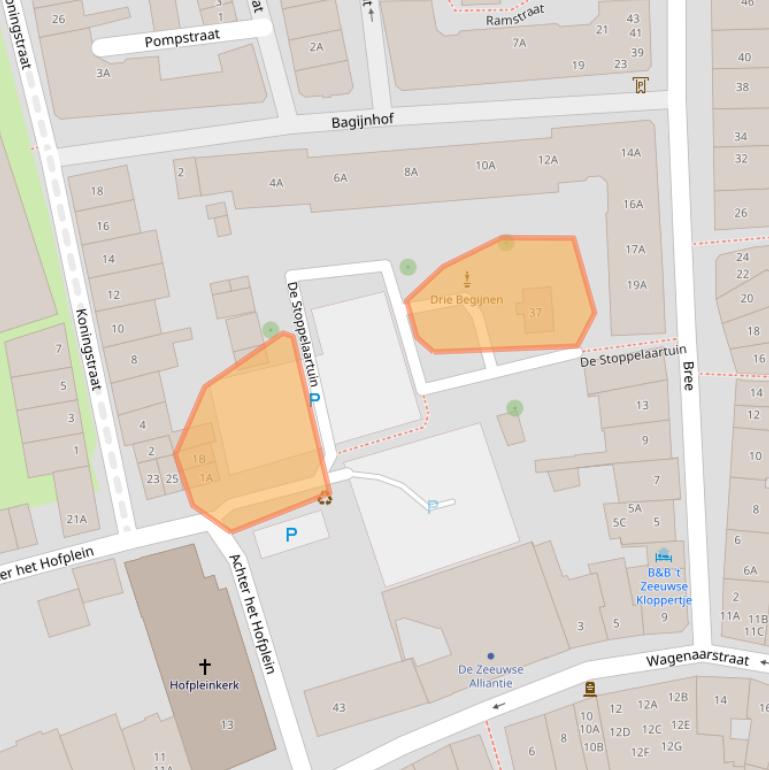 Kaart van postcodegebied 4331CW.