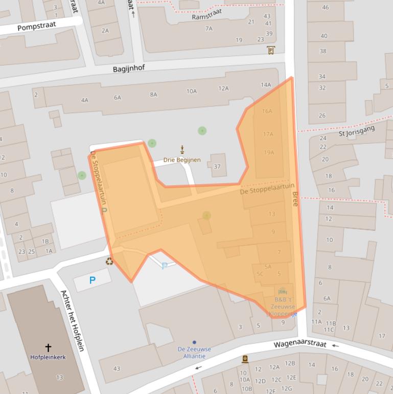 Kaart van postcodegebied 4331EA.