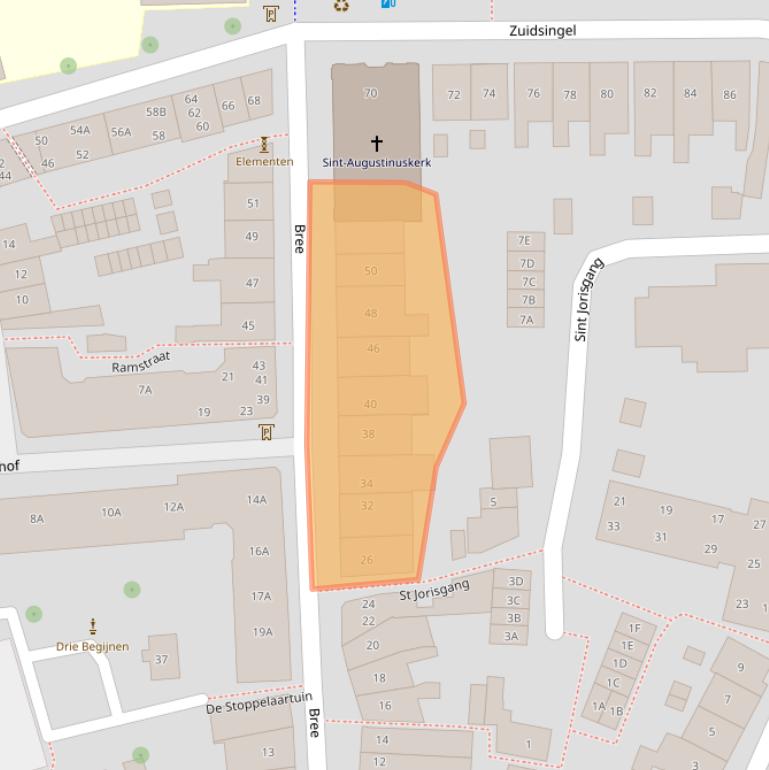 Kaart van postcodegebied 4331ED.