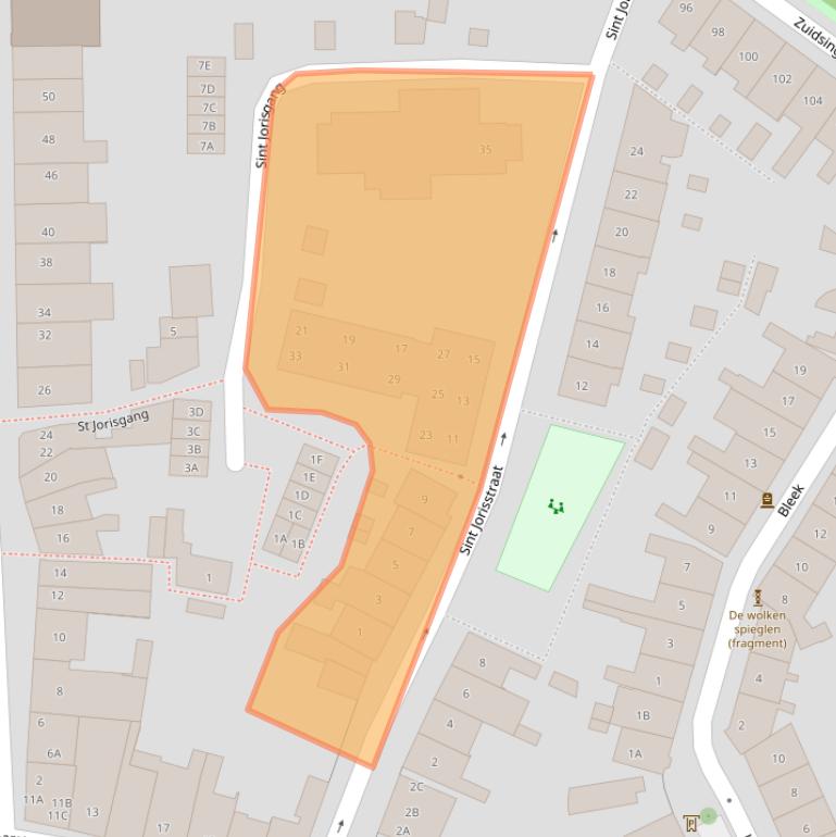 Kaart van postcodegebied 4331EG.
