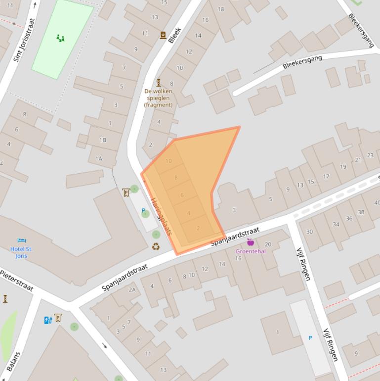 Kaart van postcodegebied 4331EJ.