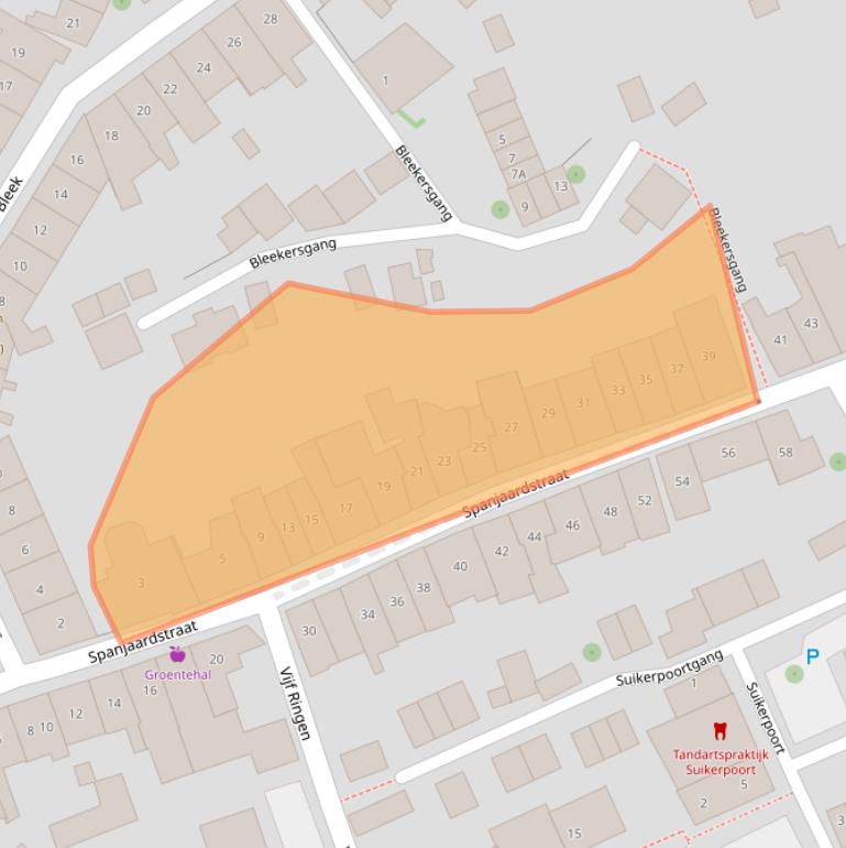 Kaart van postcodegebied 4331EN.