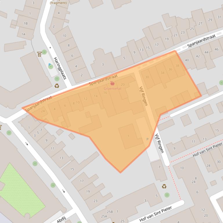 Kaart van postcodegebied 4331ER.