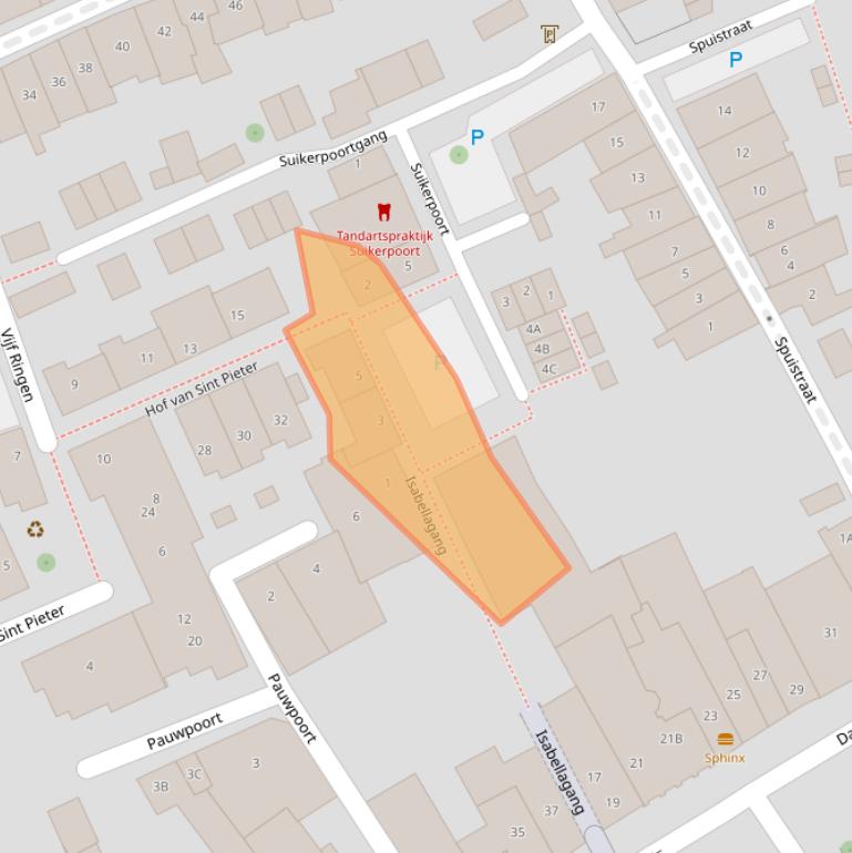 Kaart van postcodegebied 4331GA.