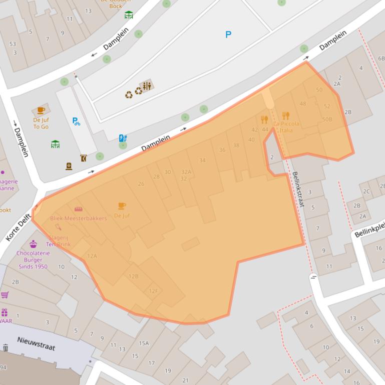 Kaart van postcodegebied 4331GD.