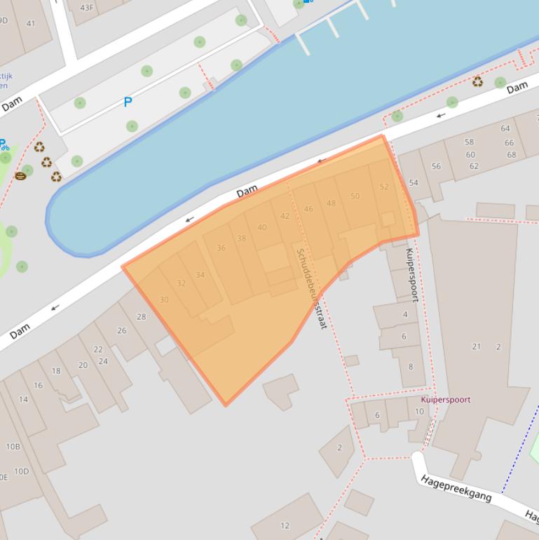 Kaart van postcodegebied 4331GK.